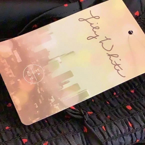 Lily White red & black padded cups, strap crop top new with tags new with tags - Picture 3 of 7